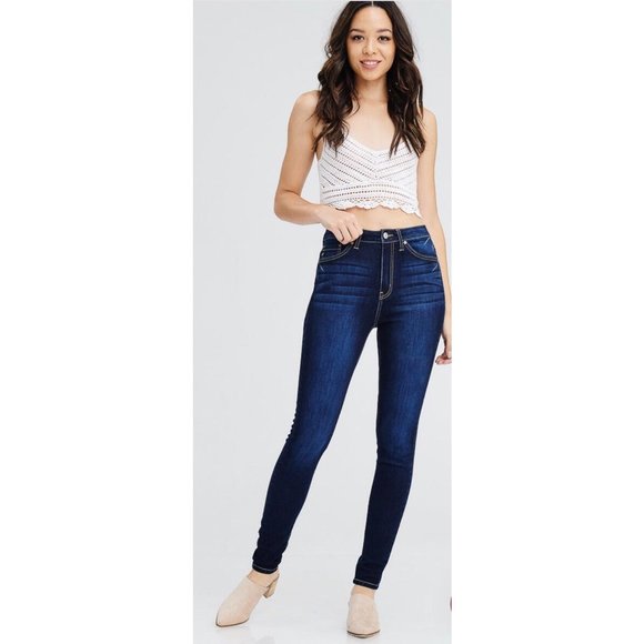 NWT KanCan High Rise Curvy Fit Jeans KC7110SD - Picture 2 of 9